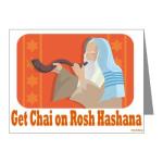 Get Chai Funny Jewish New Year's Card