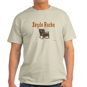 Zeyde Rocks Funny Jewish Father's Day T Shirt for Grandpa